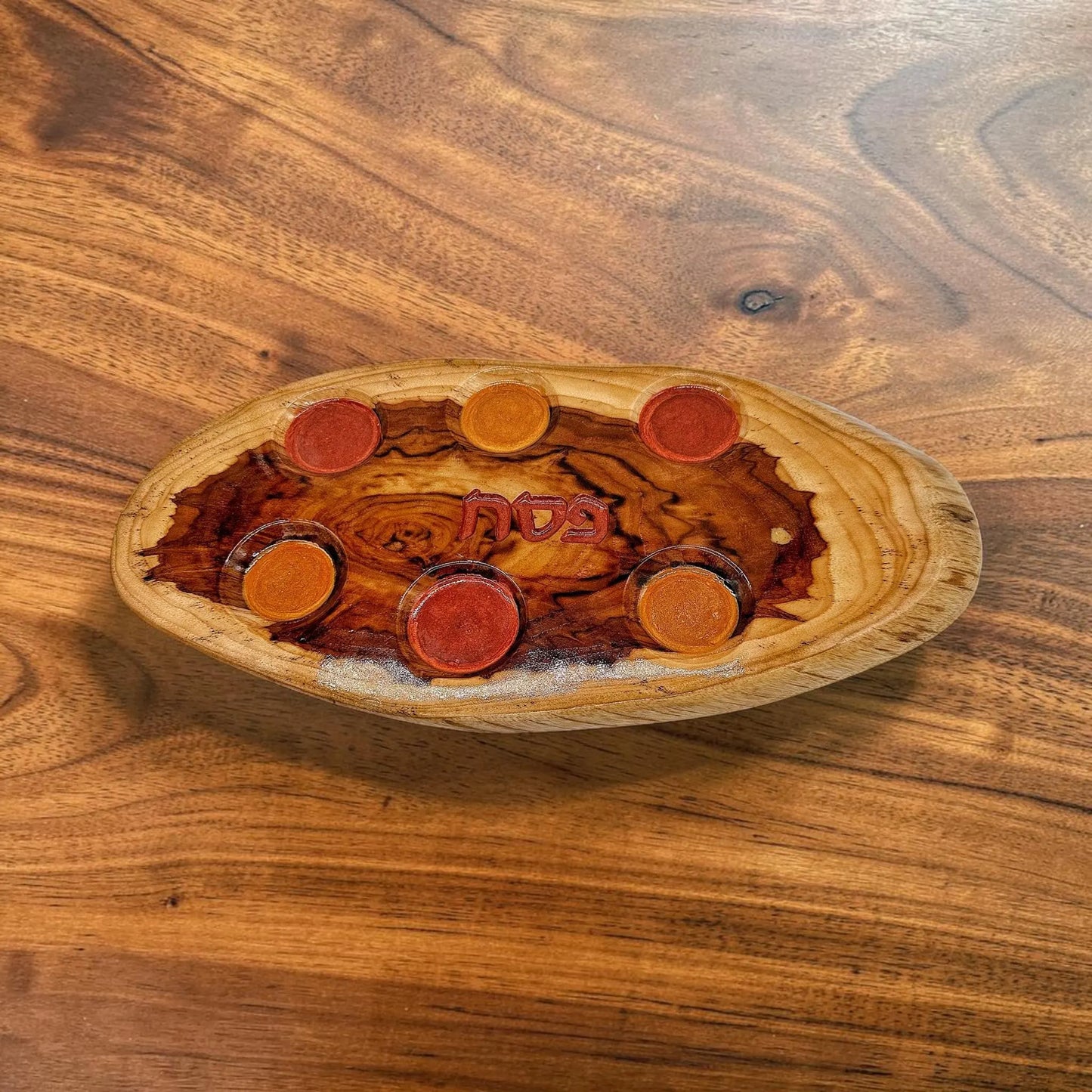 Wood & Resin Passover Plate