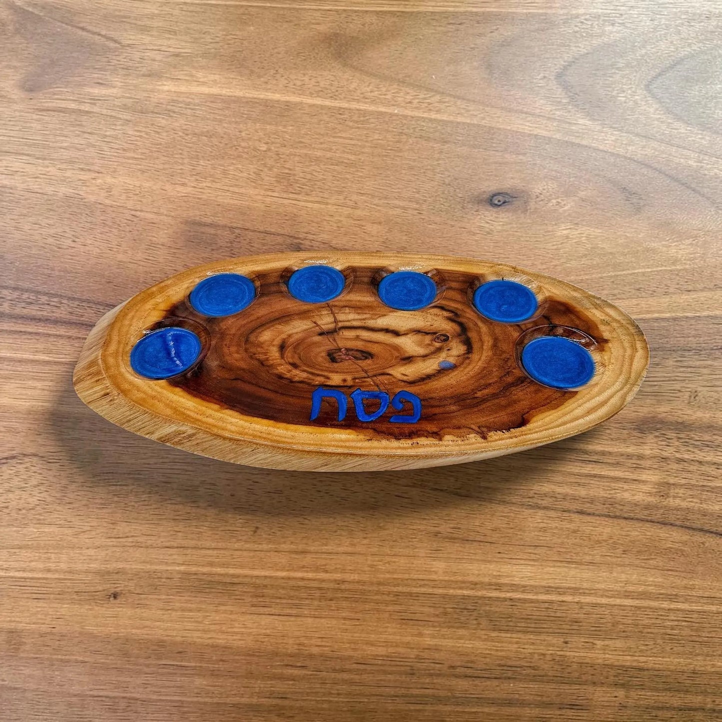 Wood & Resin Passover Plate