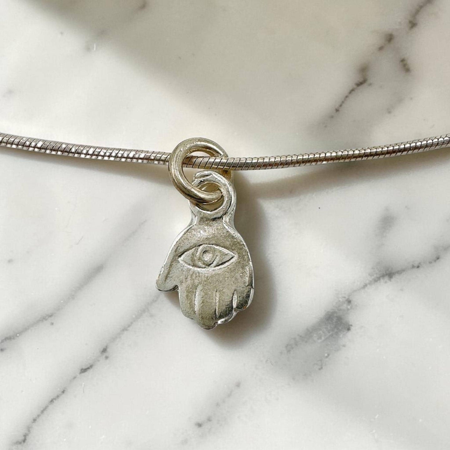 Mini Sterling Silver/Gold Filled Hamsa Necklace