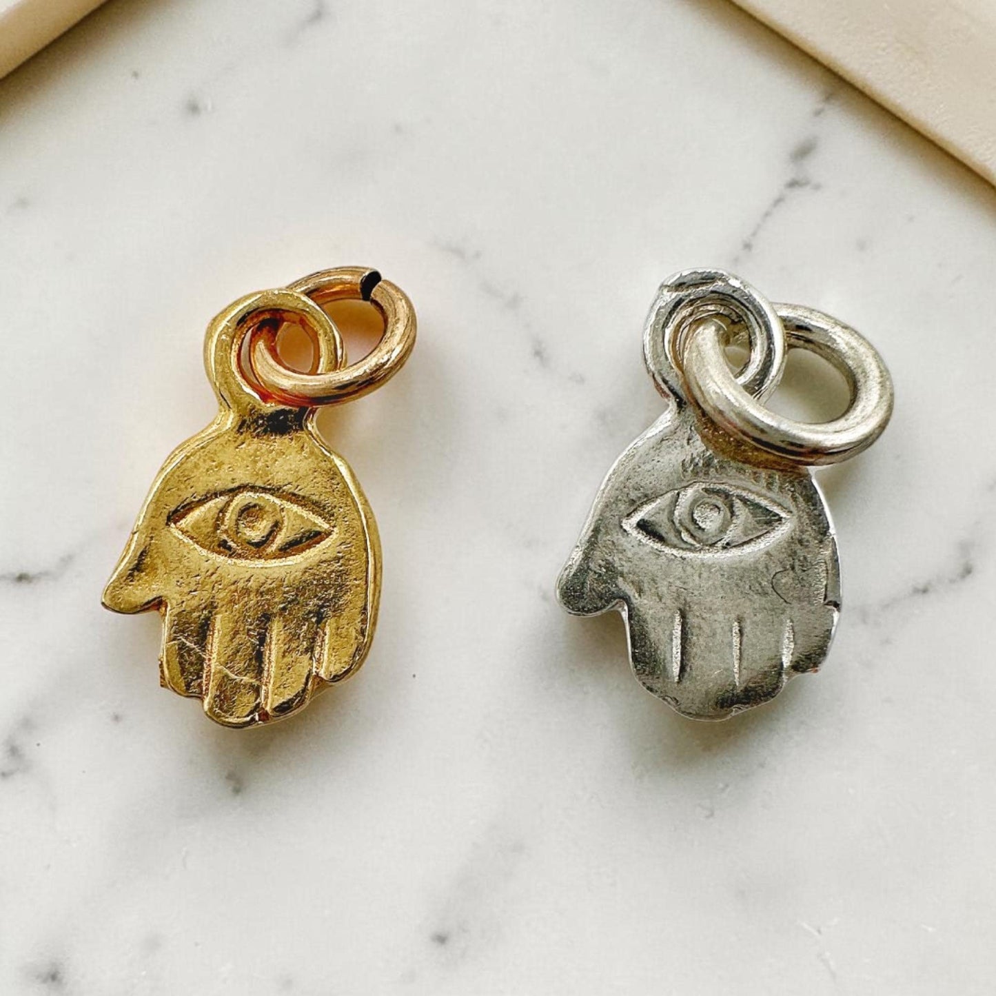 Mini Sterling Silver/Gold Filled Hamsa Necklace