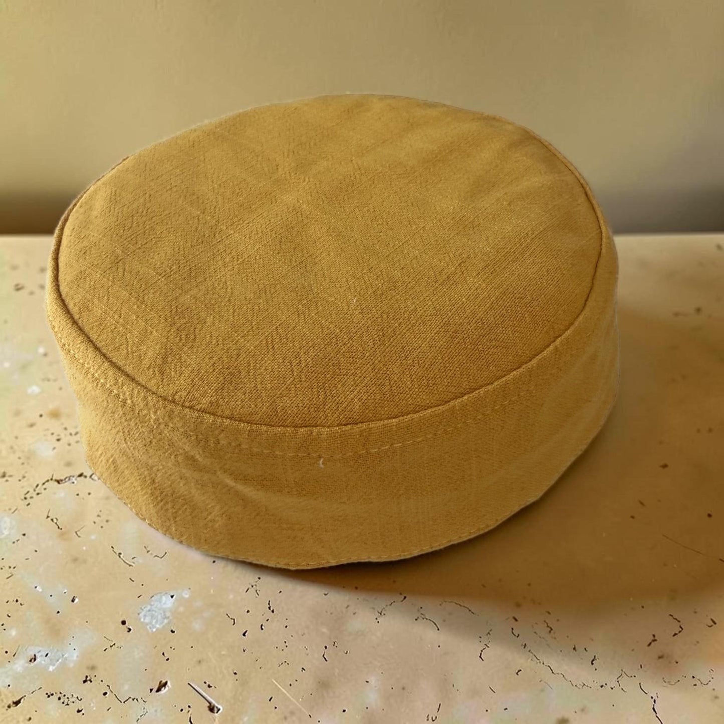 Beige & Antique Gold, Two-in-One Jewish Kippah