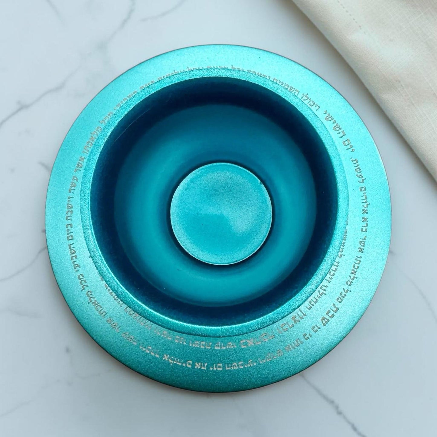 Blue Aluminum Kiddush Cup