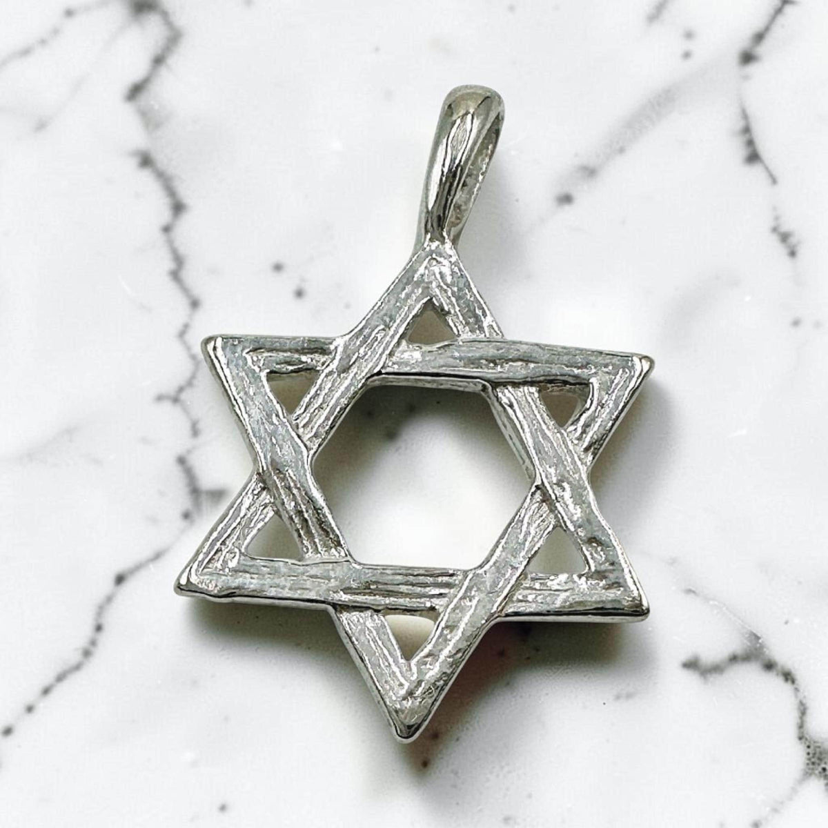 Collier étoile de David en argent sterling