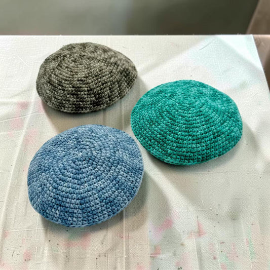 Handmade Colored Cotton Kippah
