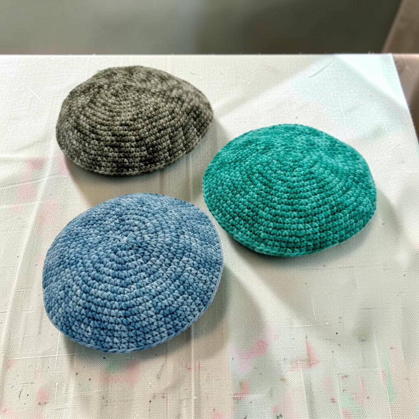 Handmade Colored Cotton Kippah