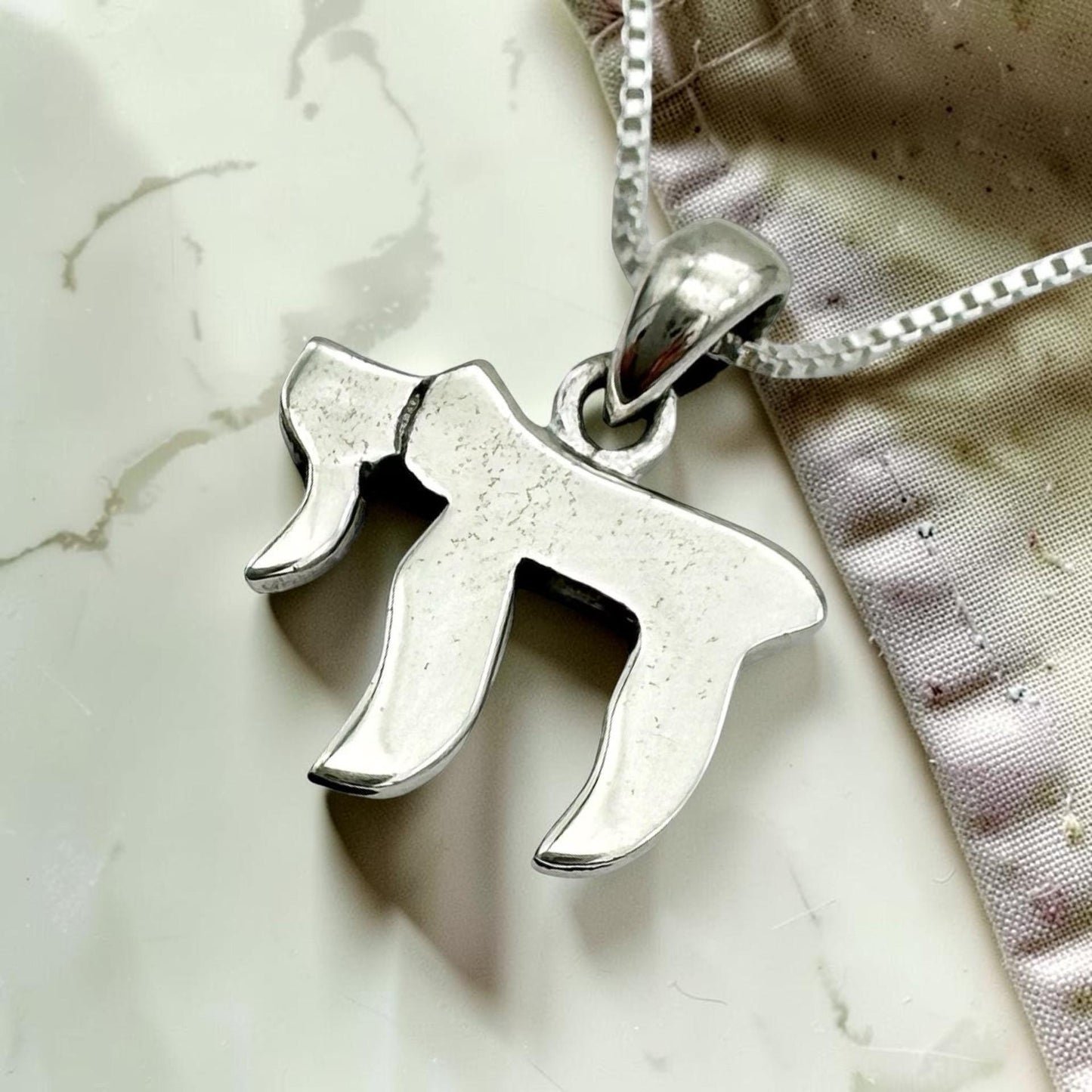 Sterling Silver Chai Necklace