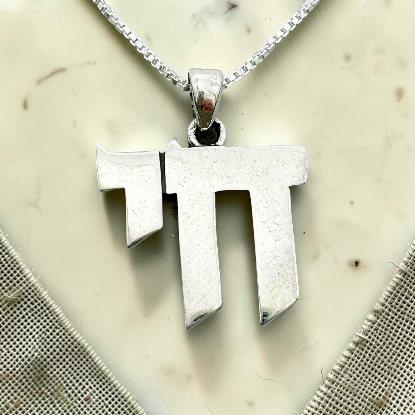 Sterling Silver Chai Necklace