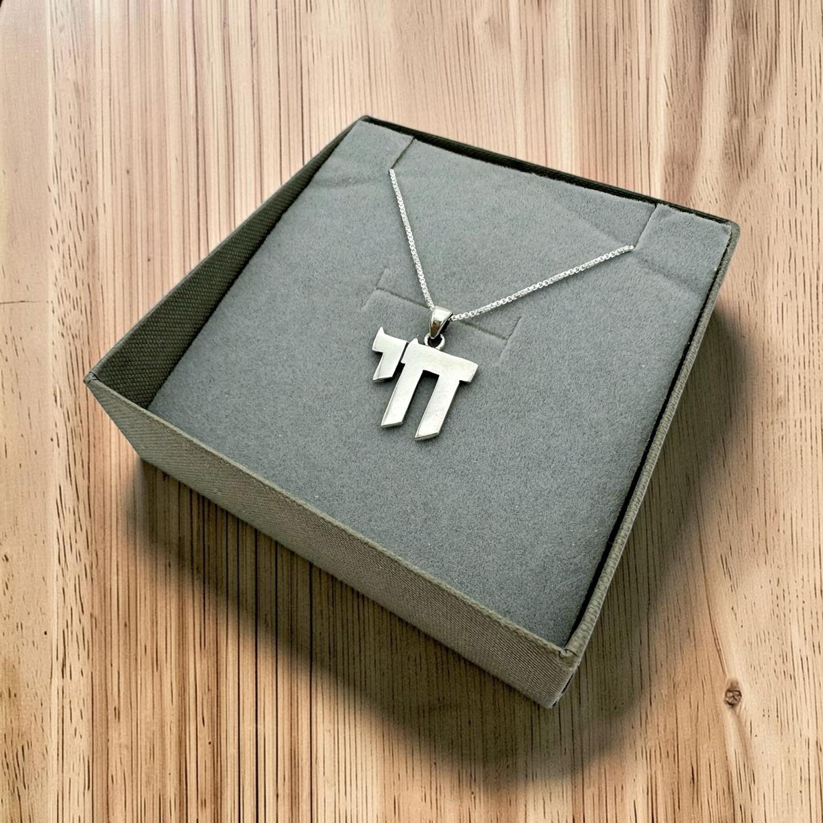 Sterling Silver Chai Necklace