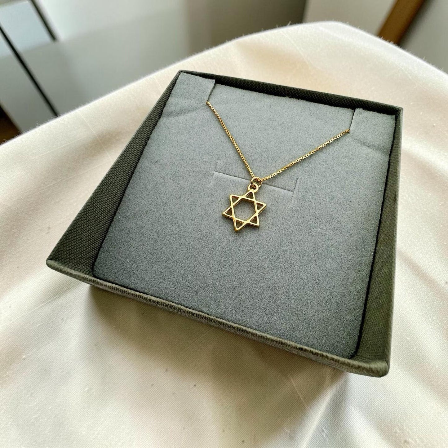 Gold Filled Star of David Necklace