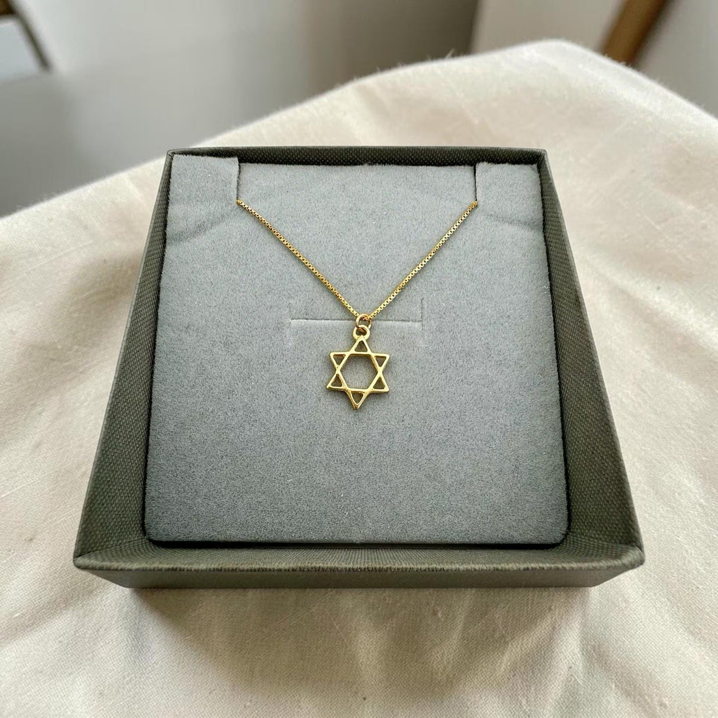 Gold Filled Star of David Necklace