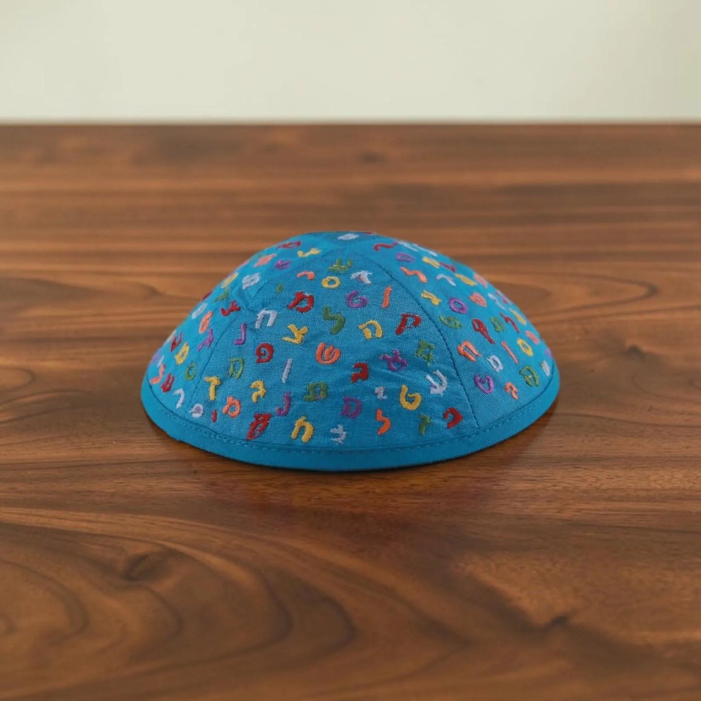 Alphabet Embroidered Kids Kippah