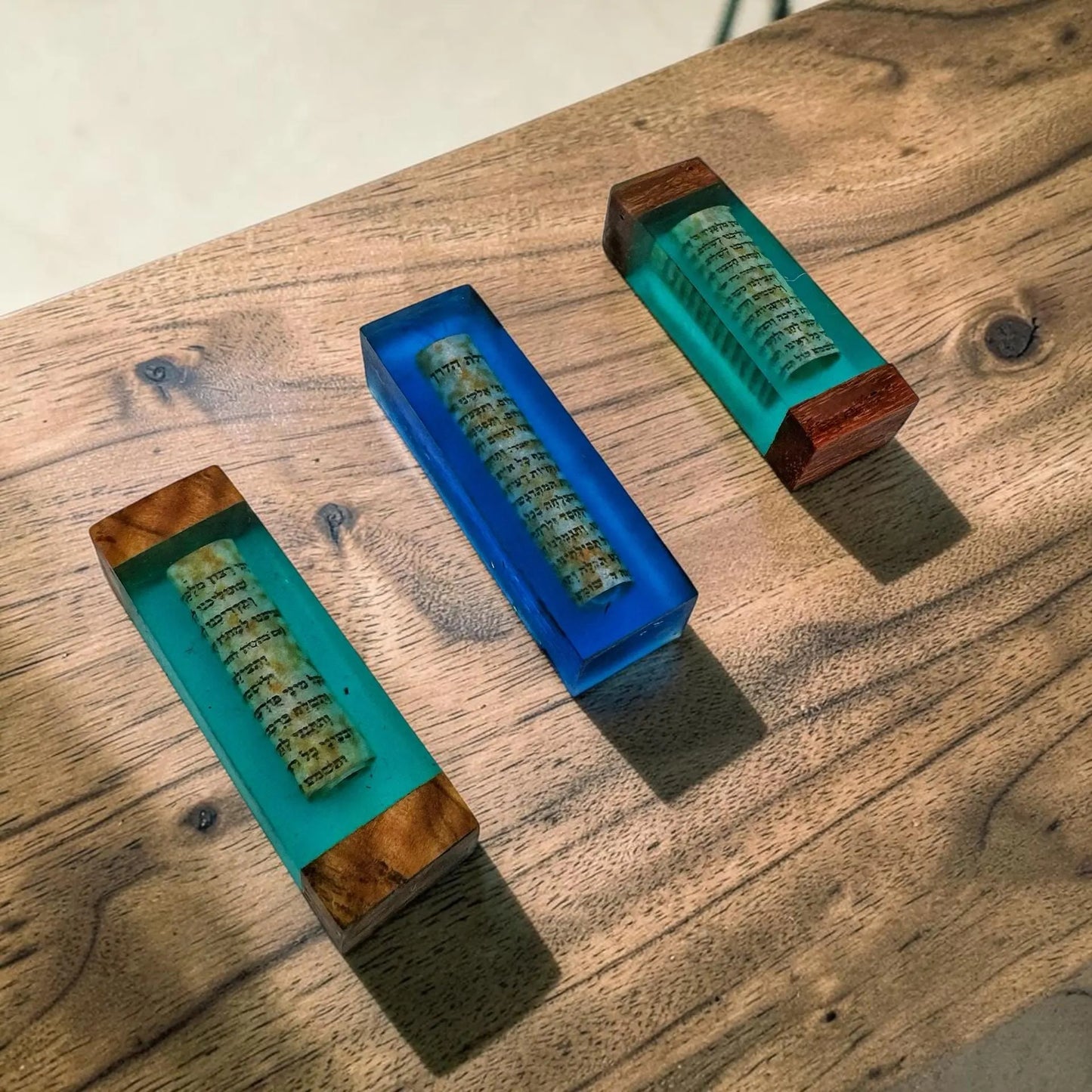 Handmade Car Mezuzah with Traveler's Prayer