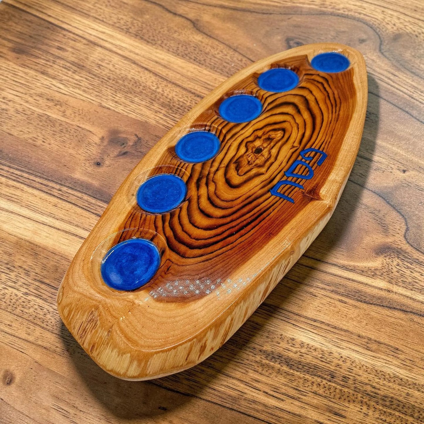 Wood & Resin Passover Plate
