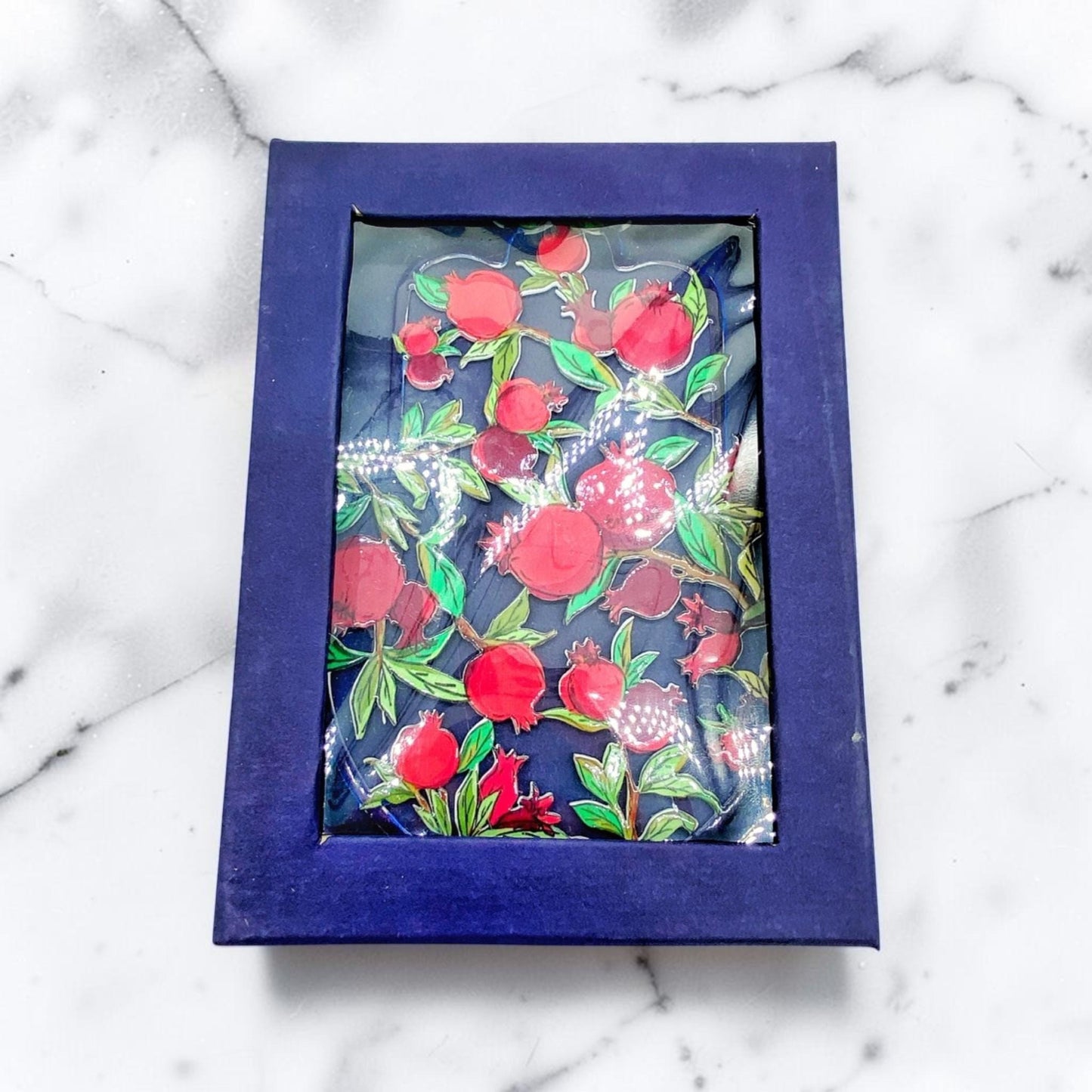 Blue Pomegranate Hamsa Wall Art Decor
