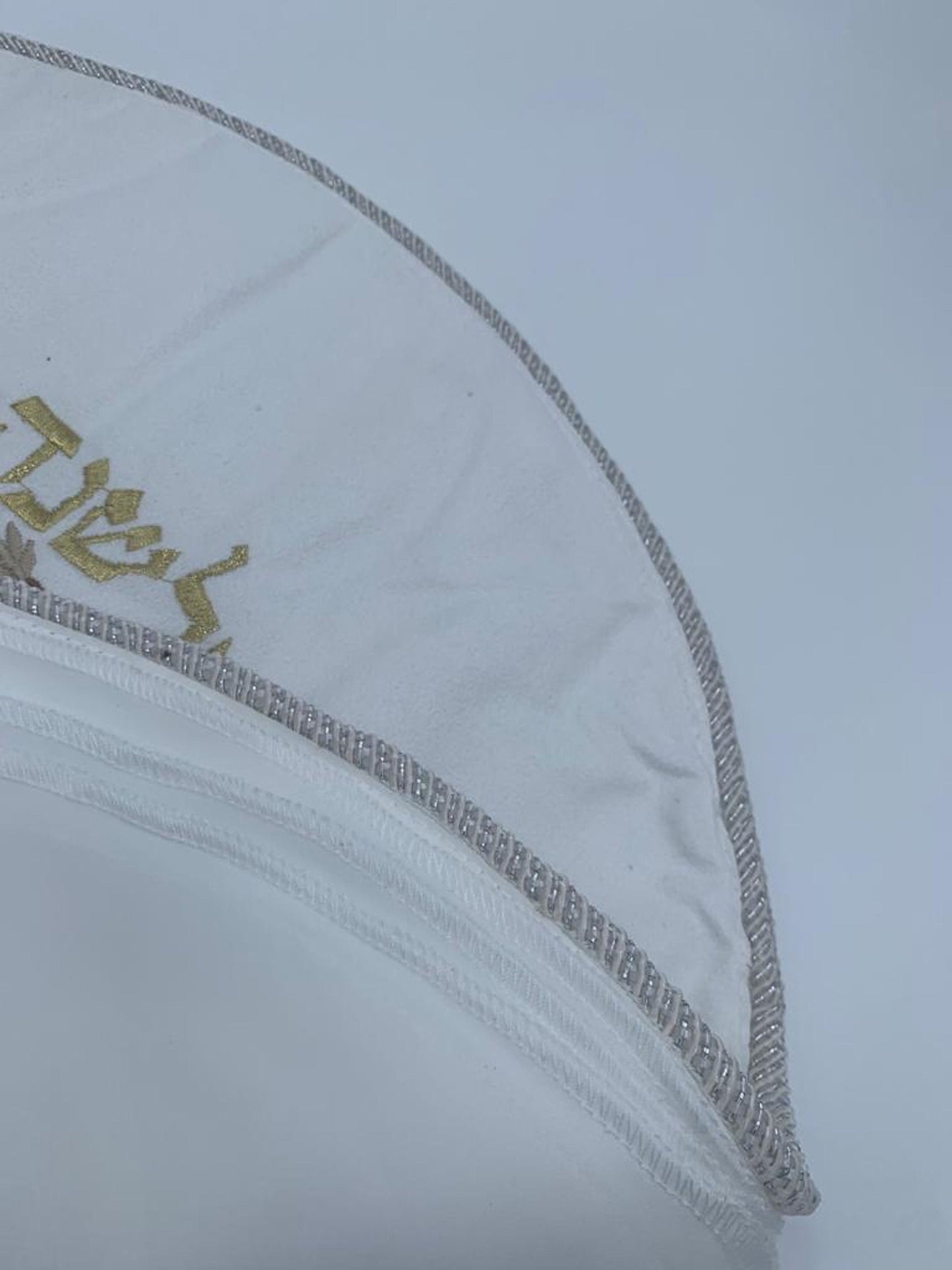 Round Matzah Cover Blue &silver/gold Egypt