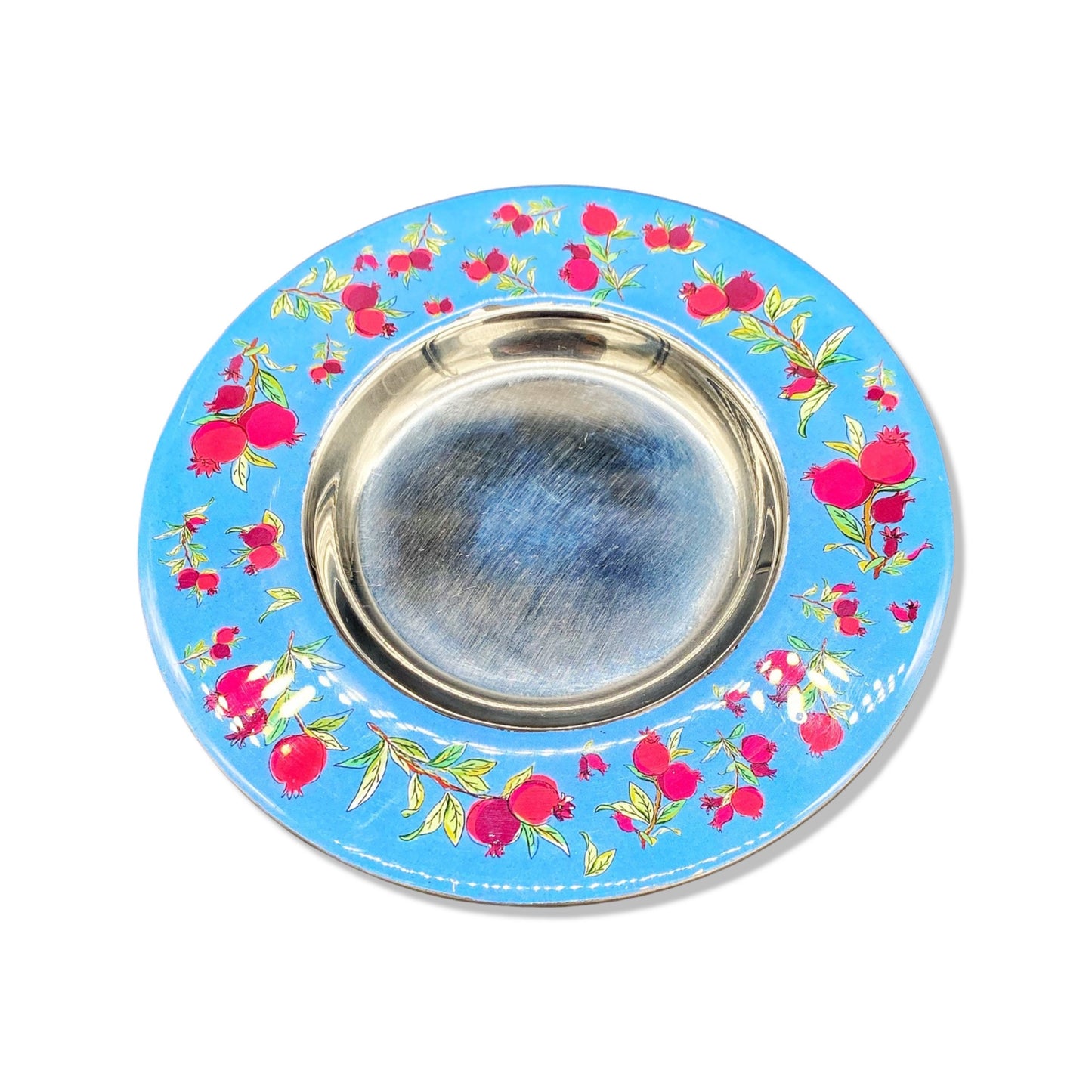 Silver Pomegranate Stainless Steel Kiddush Cup