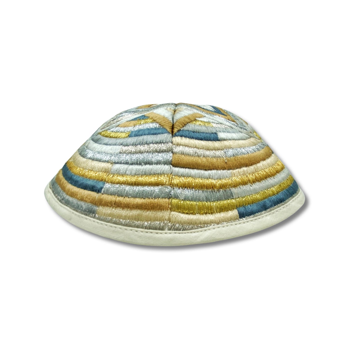 Gold Star of David Embroidered Kippah