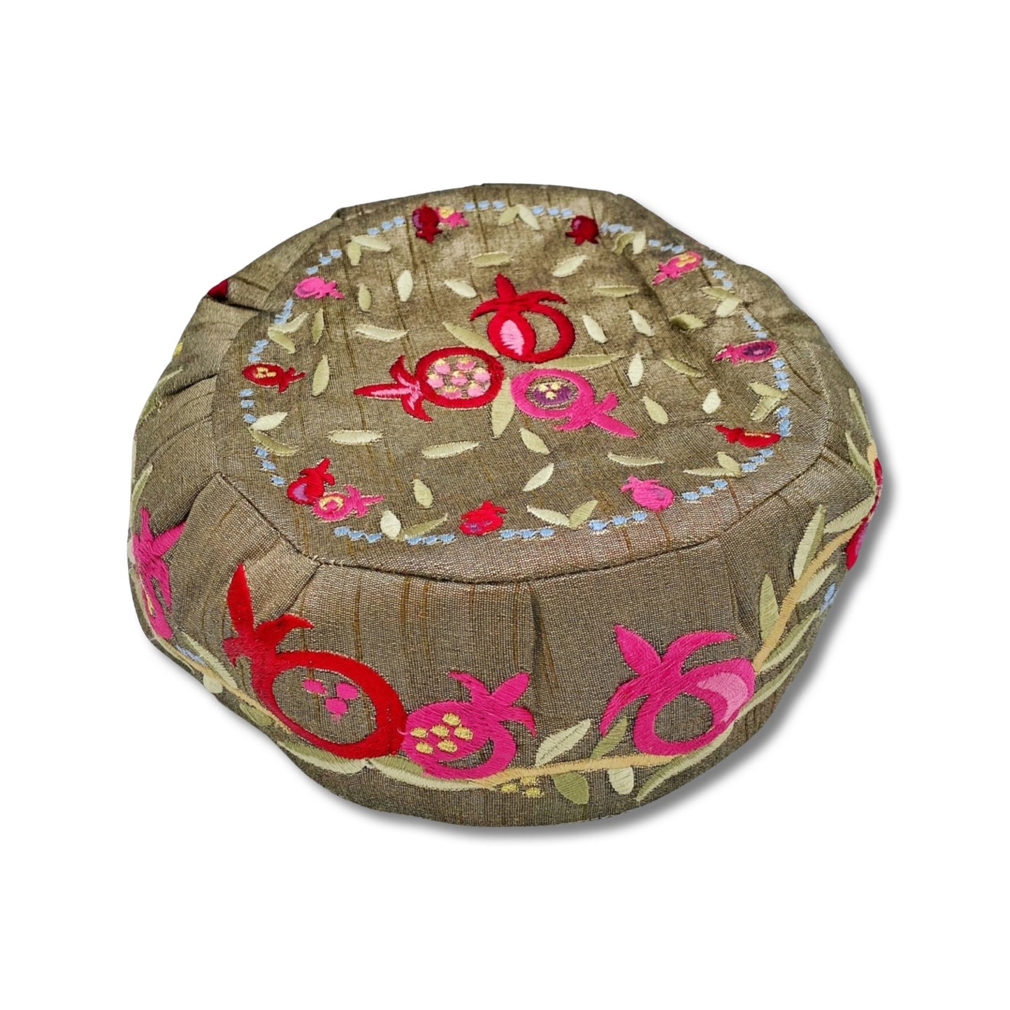 Pomegranate Embroidered Big Kippah