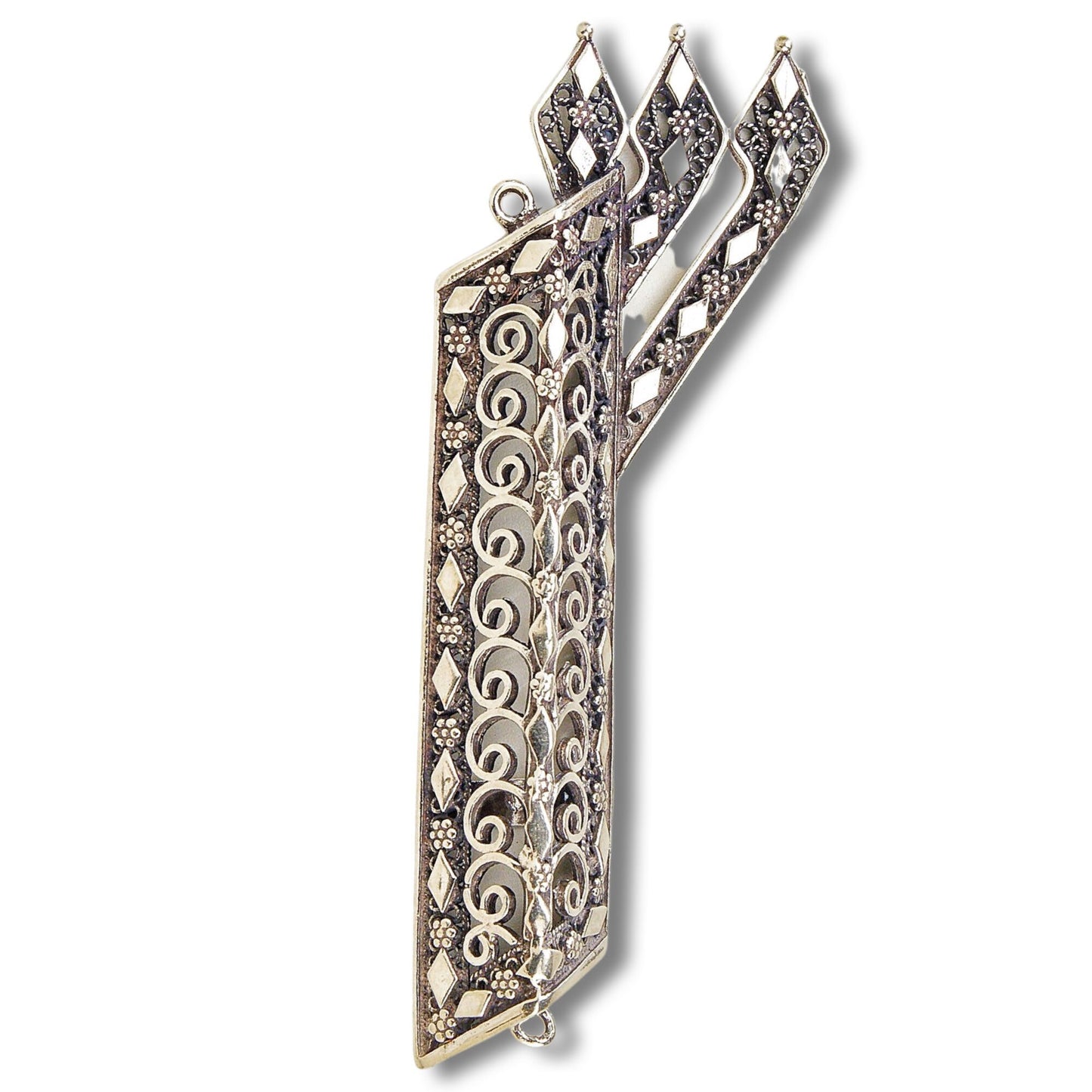 Sterling Silver Big Shin Mezuzah