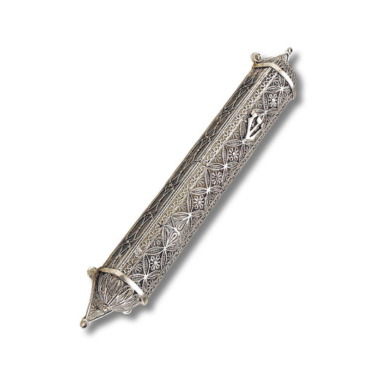 Big Sterling Silver Mezuzah case
