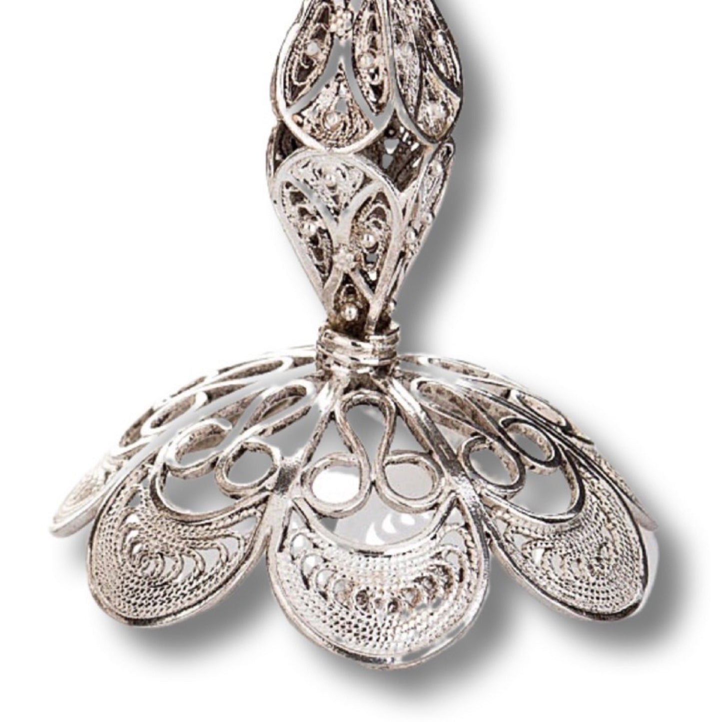 Sterling Silver Flower Candle Holders