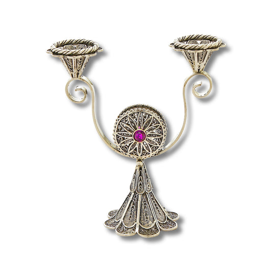 Sterling Silver Shabbat Candle Holders