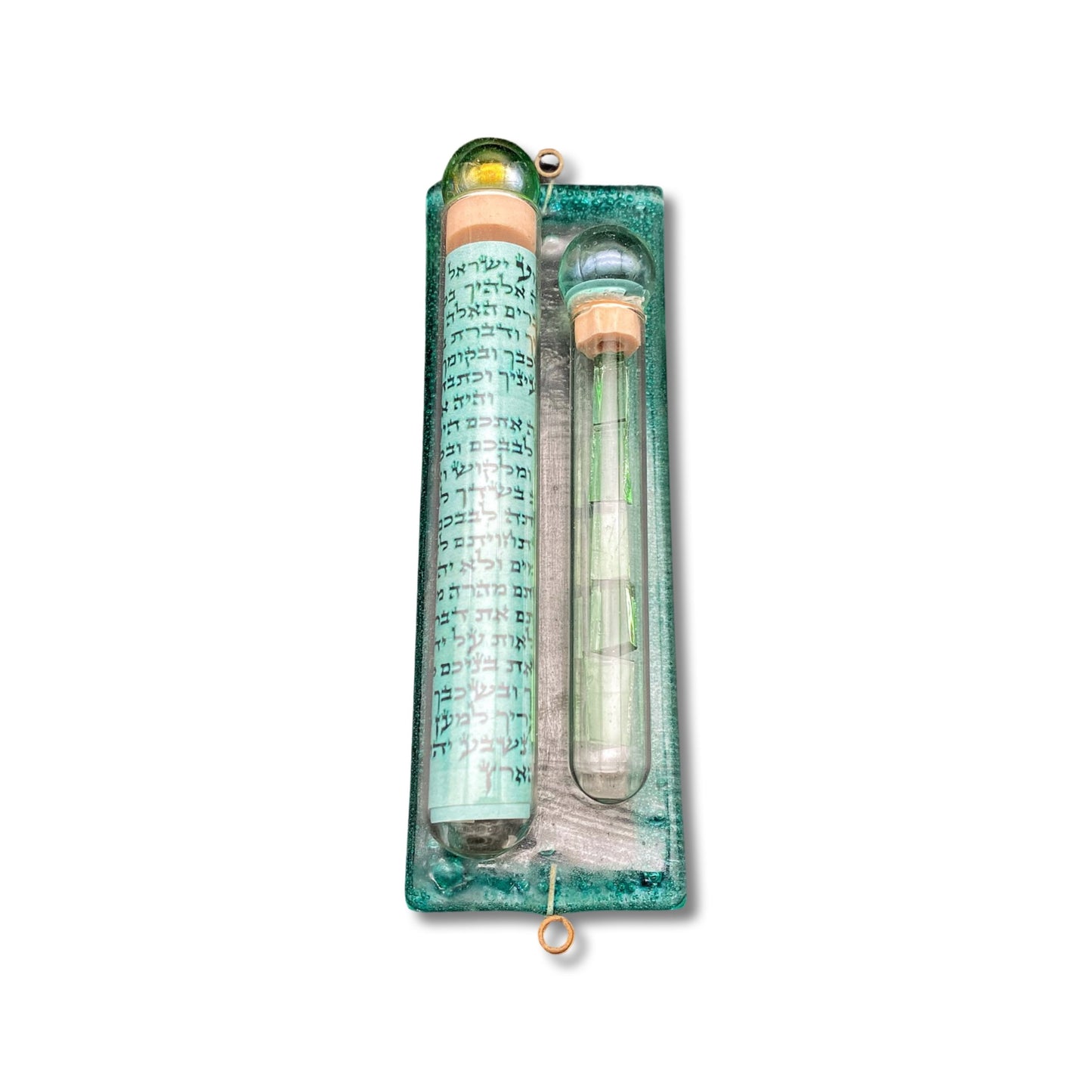 wedding Glass Mezuzah Case