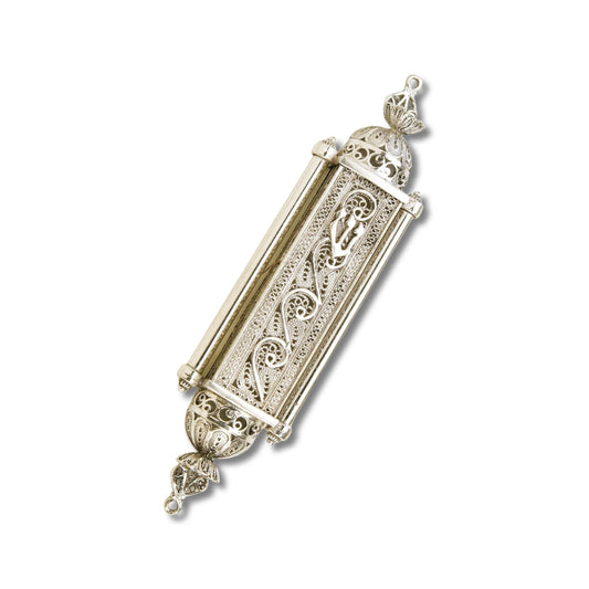 Torah Sterling Silver Mezuzah