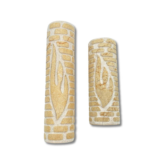 Natural Jerusalem Stone Mezuzah case