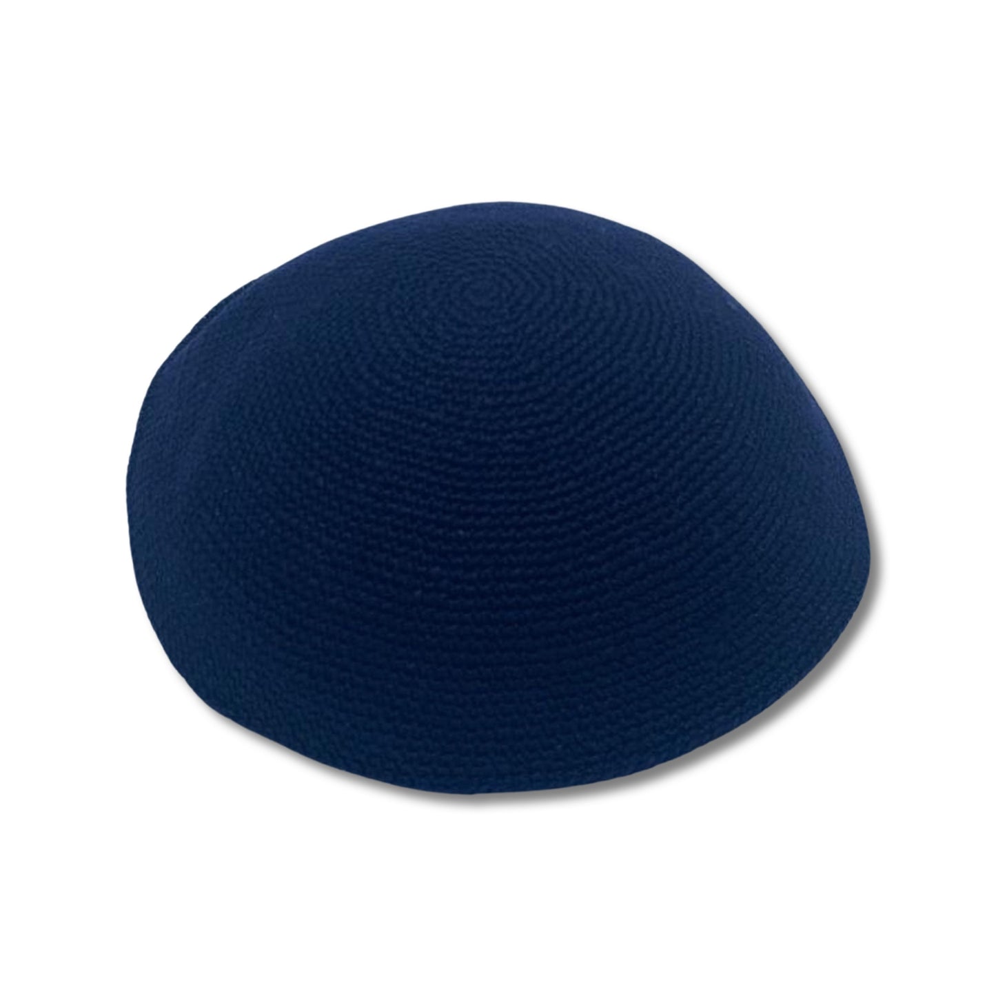Dark Blue Cotton knitted Hand Made Kippah