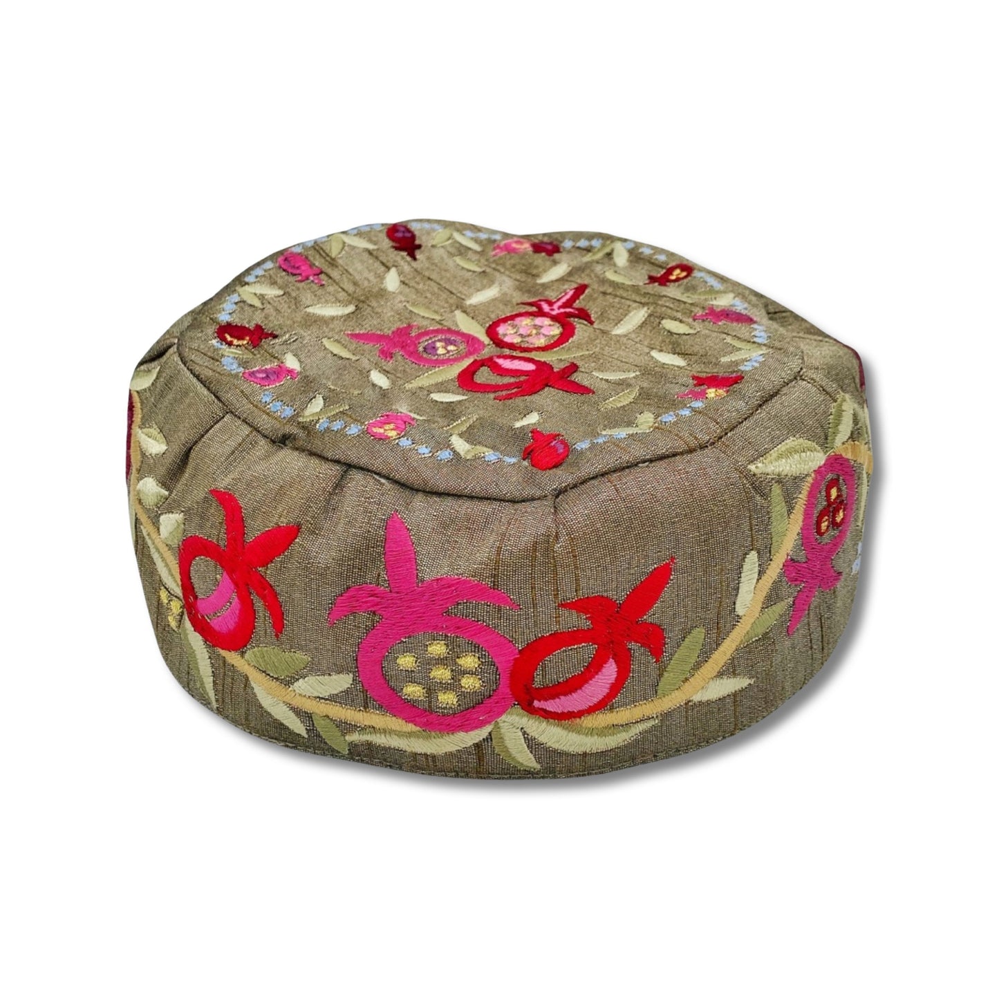 Pomegranate Embroidered Big Kippah