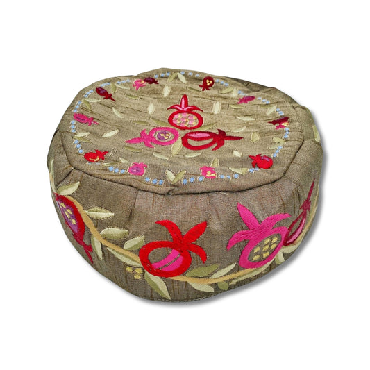 Pomegranate Embroidered Big Kippah