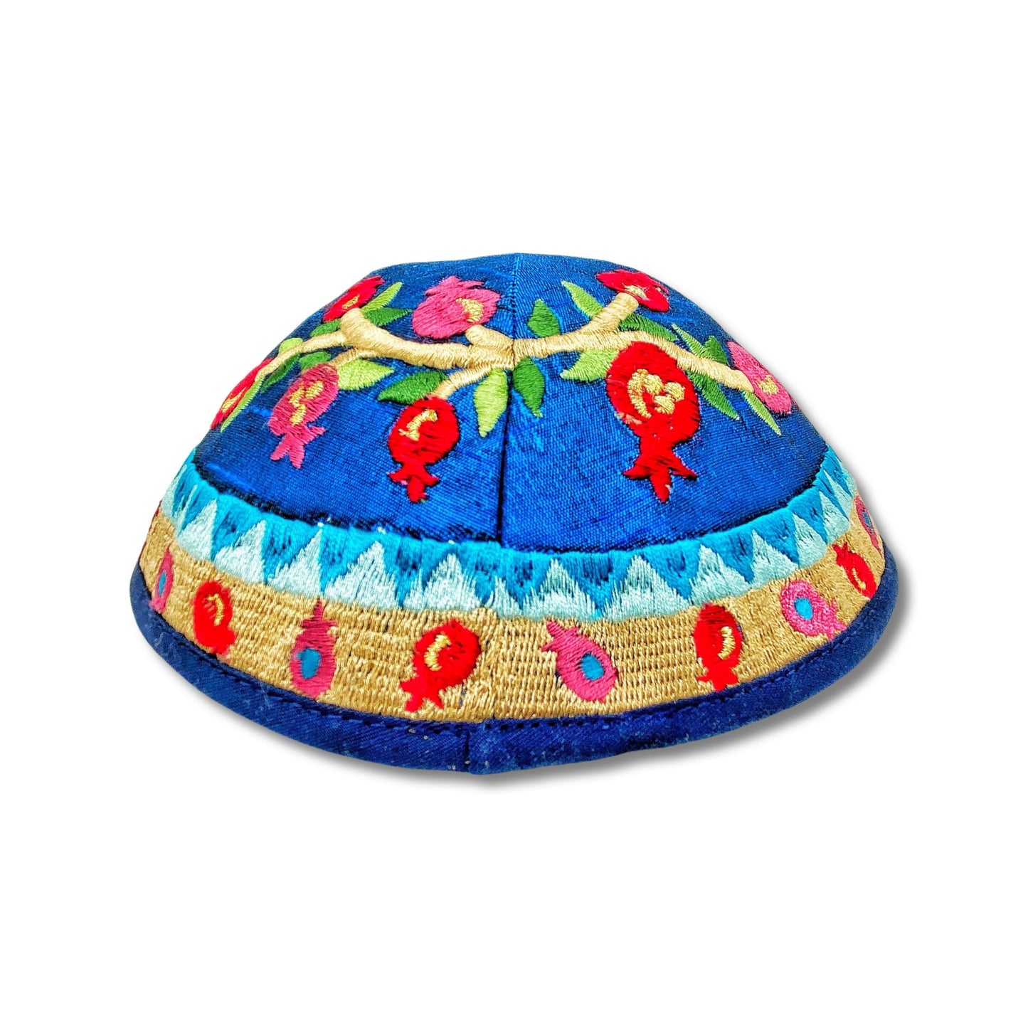 Colourful Pomegranate Embroidered Kippah