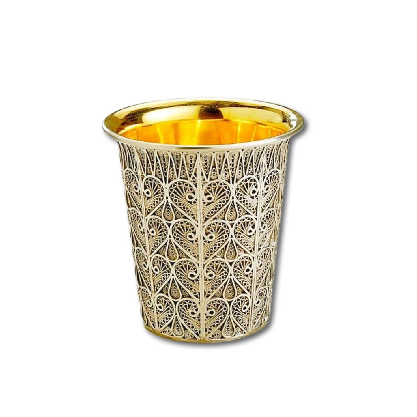 Sterling Silver Yemenite Filigree Kiddush Cup