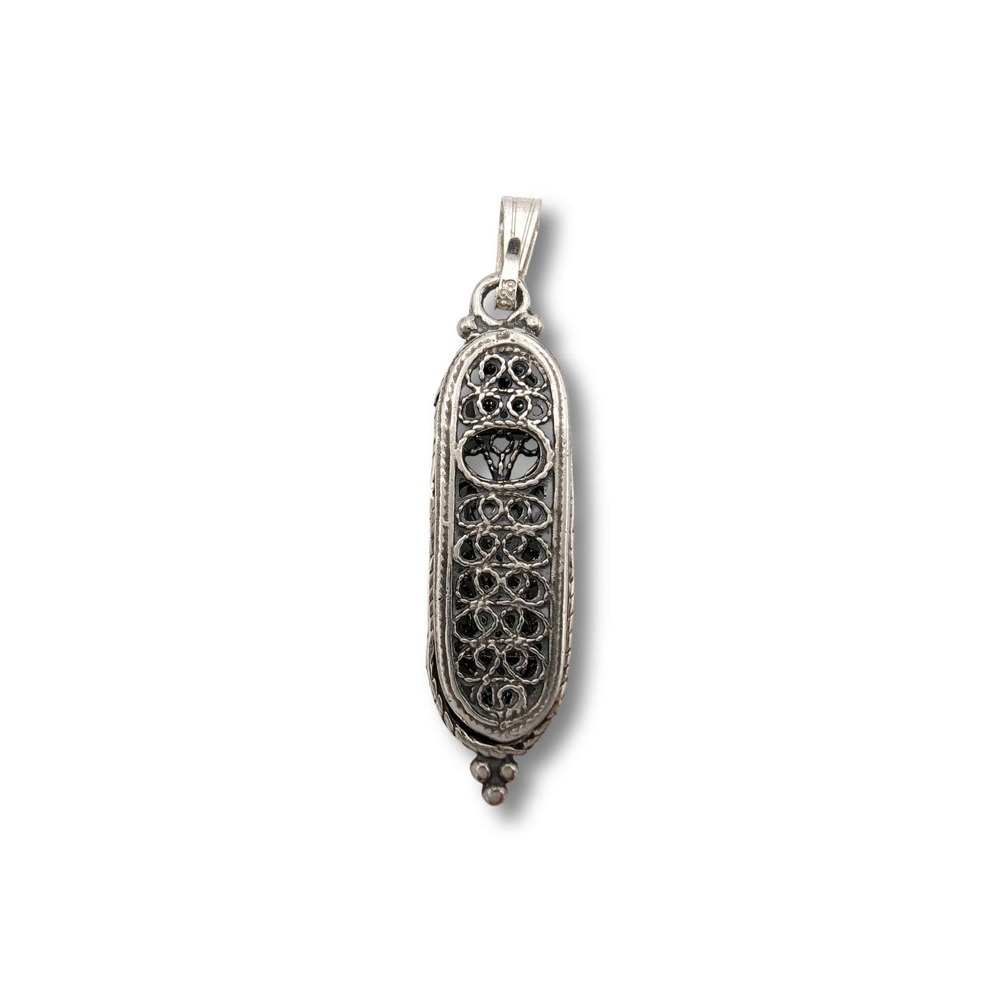 Sterling Silver Mezuzah Necklace