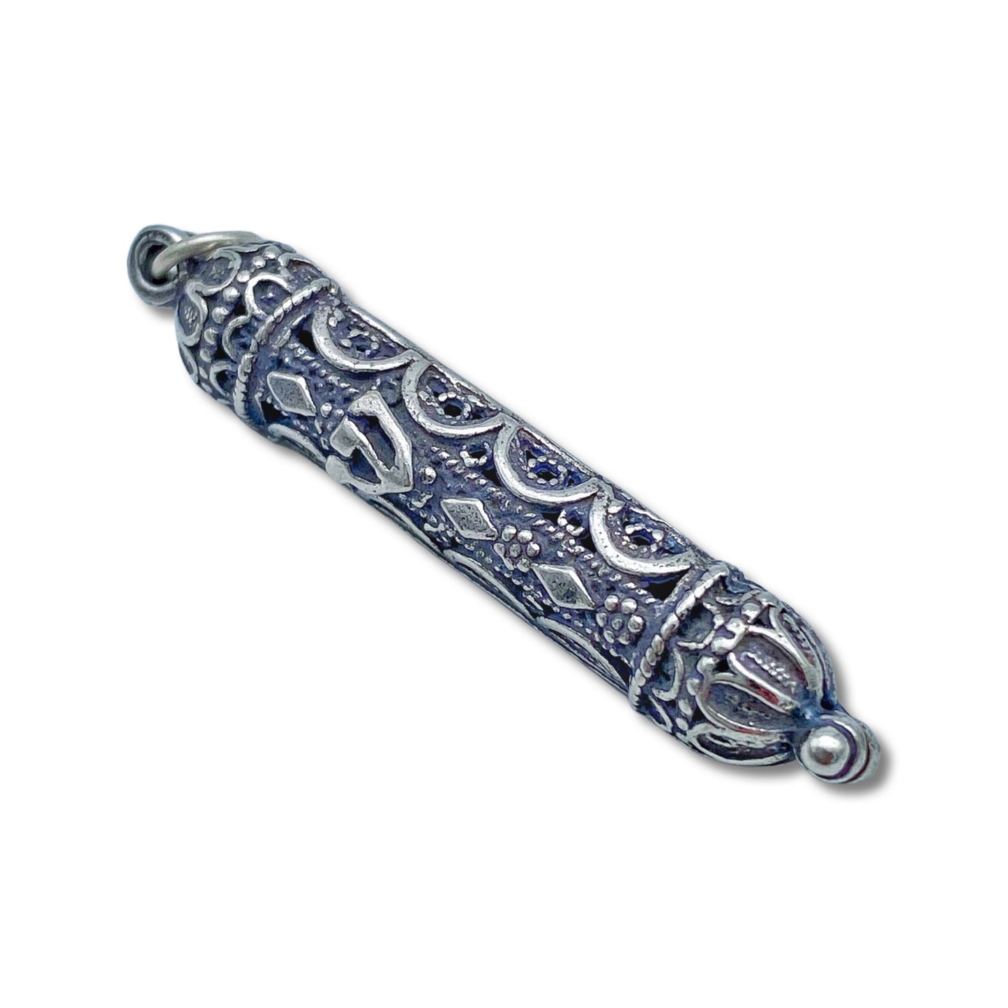 Sterling Silver Mezuzah Necklace/Pendant