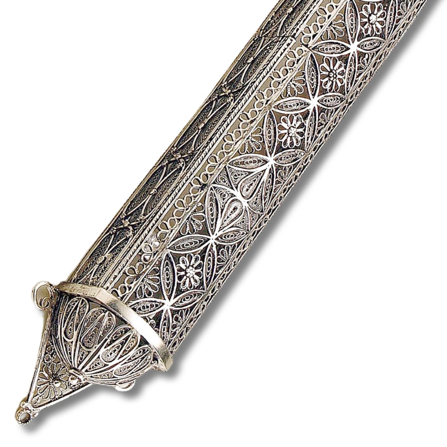Big Sterling Silver Mezuzah case