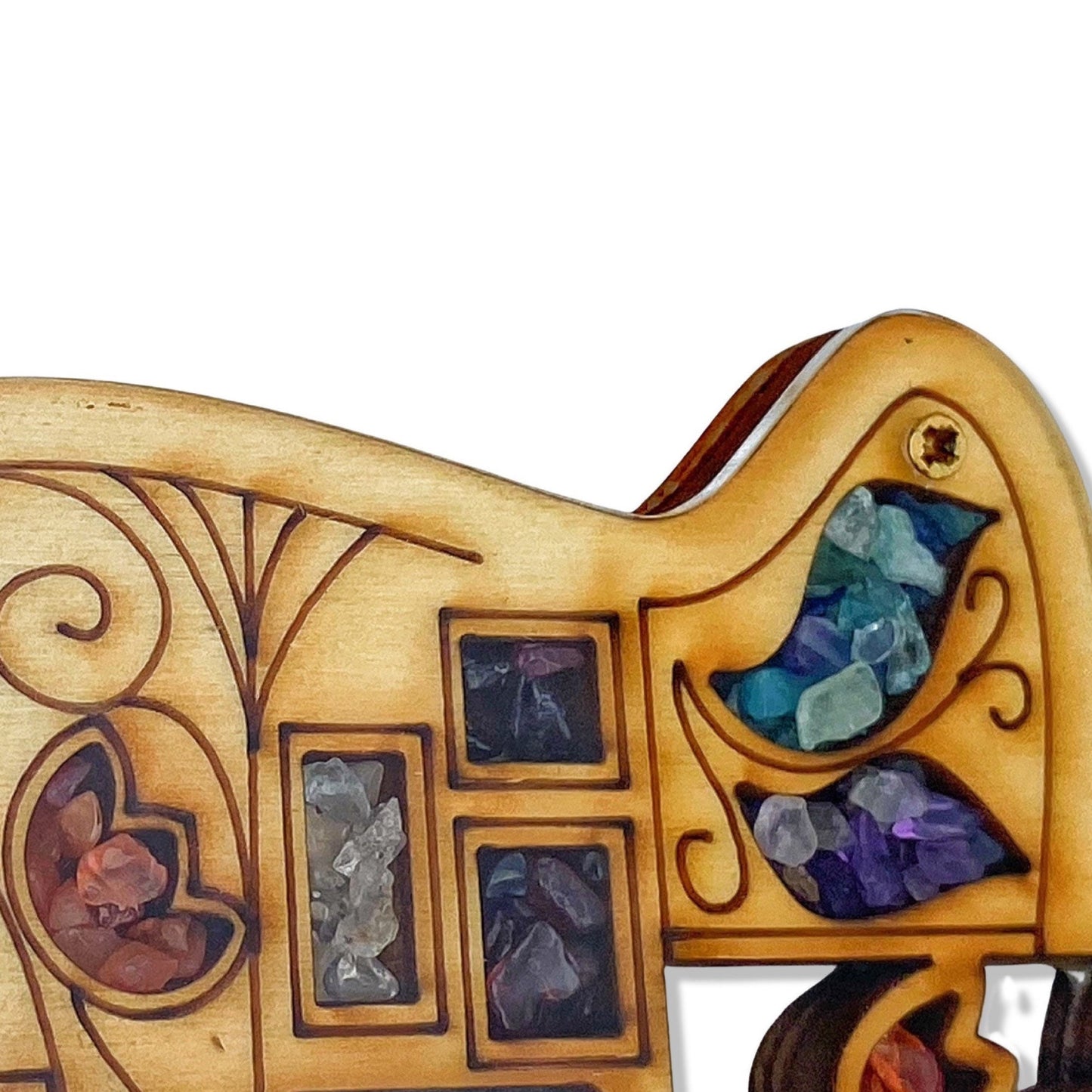 Wood Double Hamsa Home Blessing