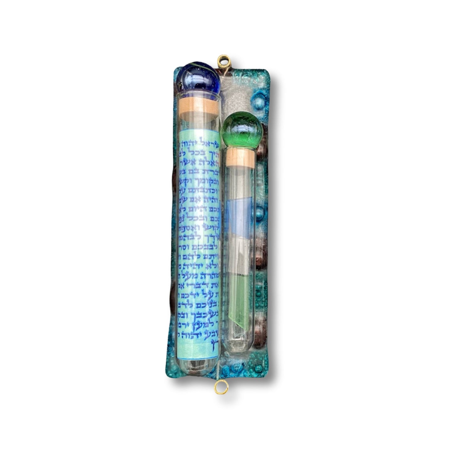wedding Glass Mezuzah Case