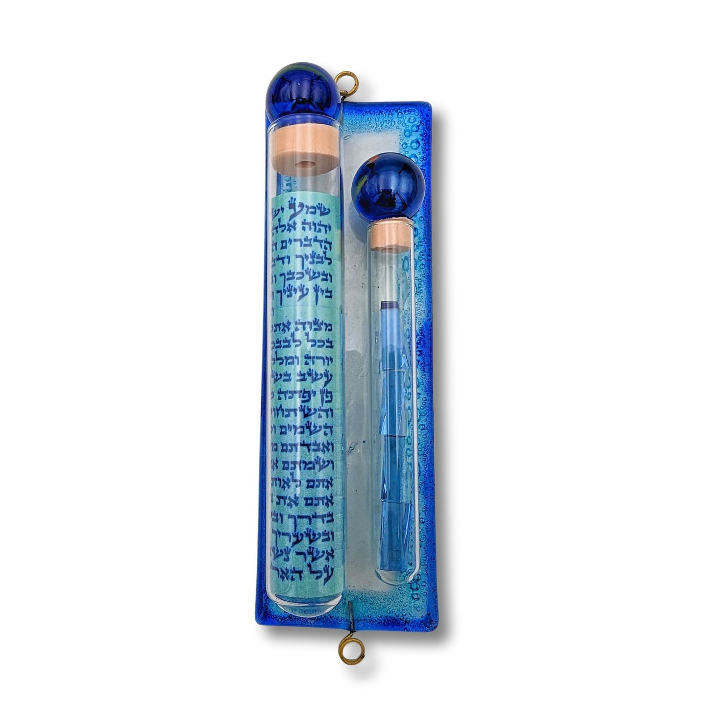 wedding Glass Mezuzah Case