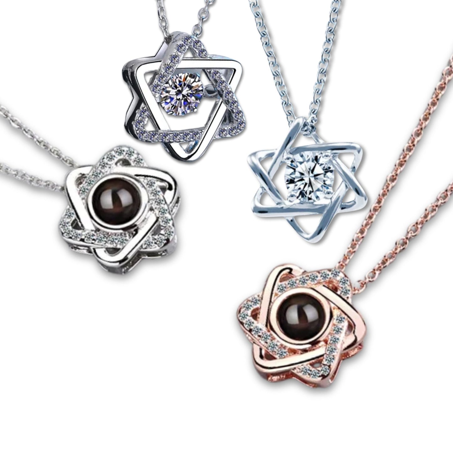 Sterling Silver Star Of David Necklace