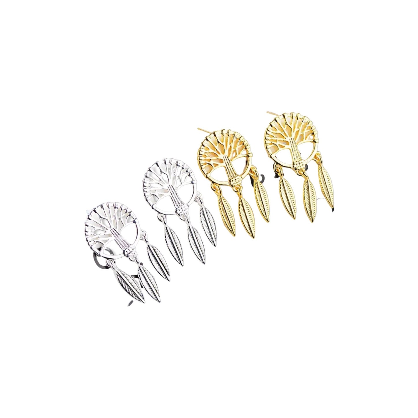 Sterling Silver Tree of Life Earring