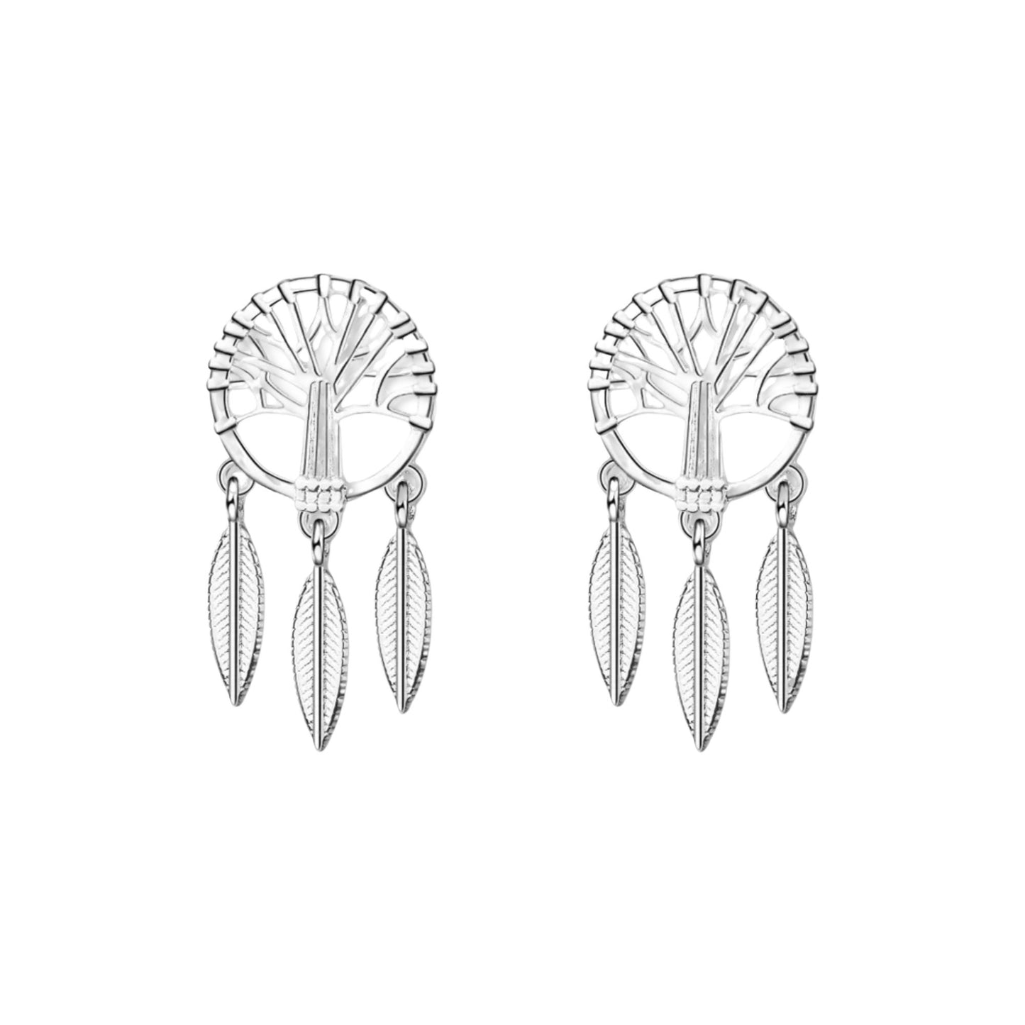 Sterling Silver Tree of Life Earring