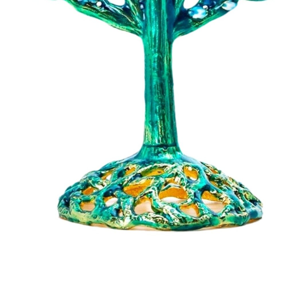 9-Branch Menorah Enamel Tree Design