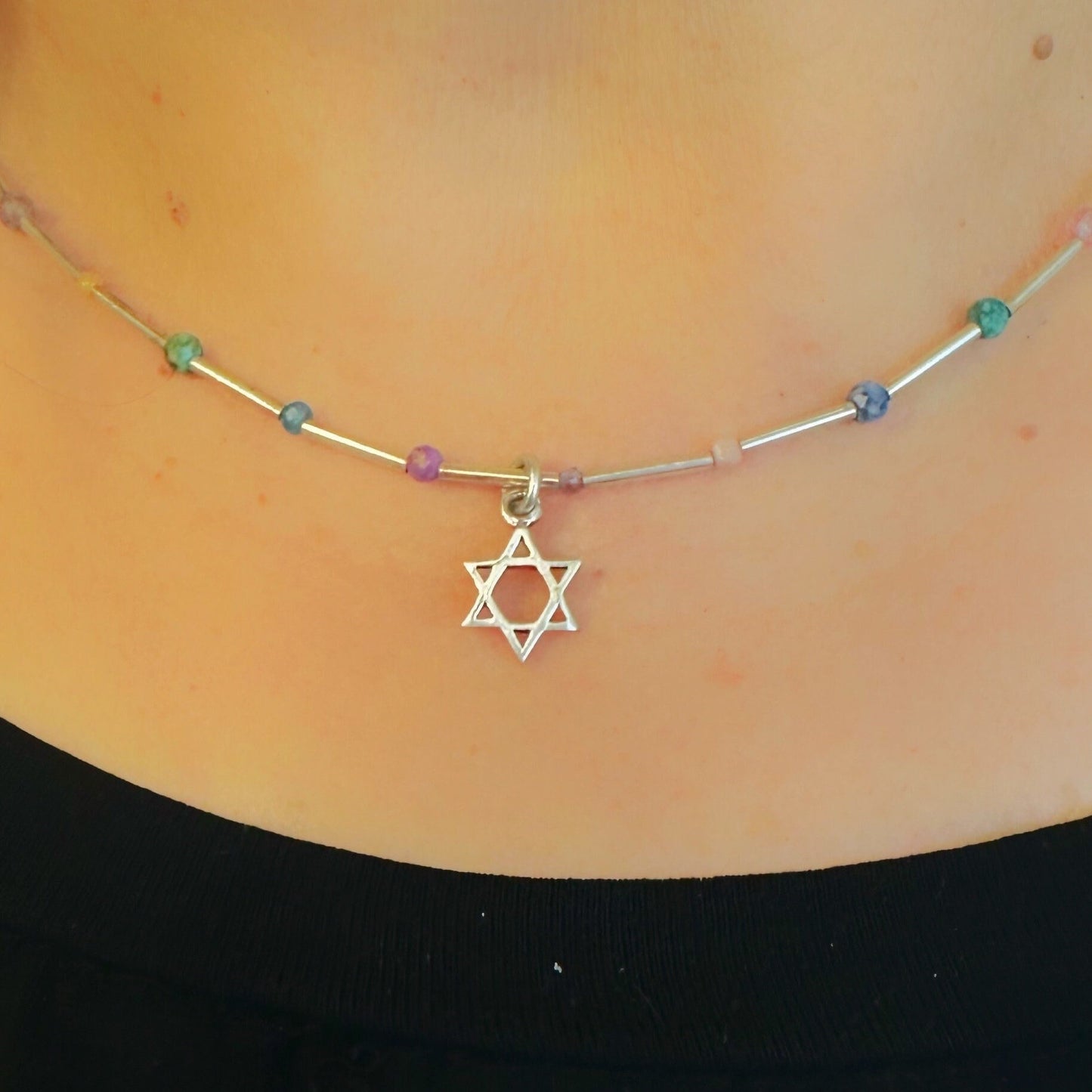 Sterling Silver Star Of David Necklace / bracelet