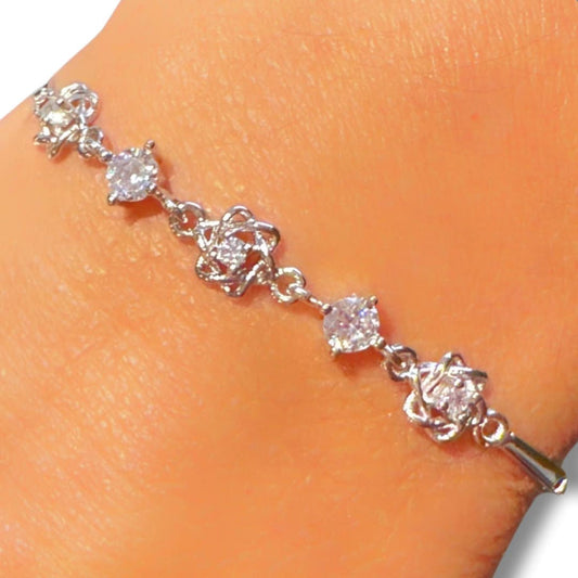 Sterling Silver Star of David Bracelet
