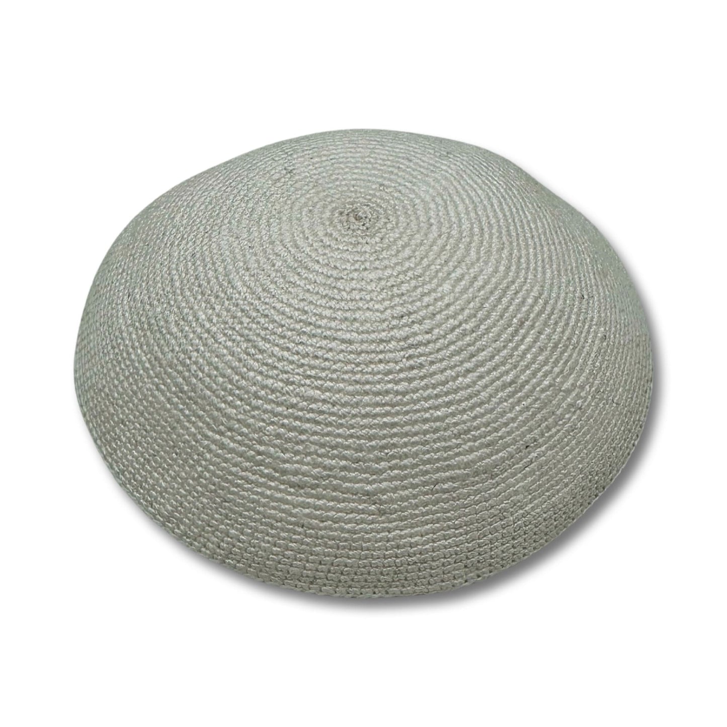 White Cotton Hand Made Kippah 13/16cm