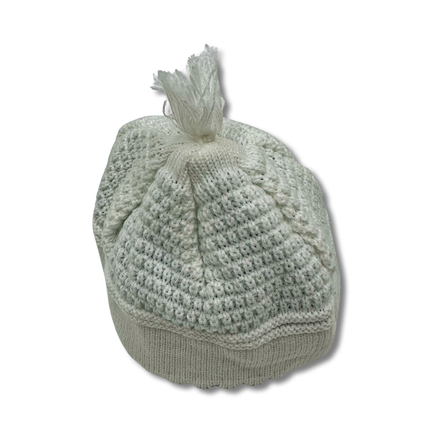 Original Breslev White Kippah 100% cotton Jewish yarmulke