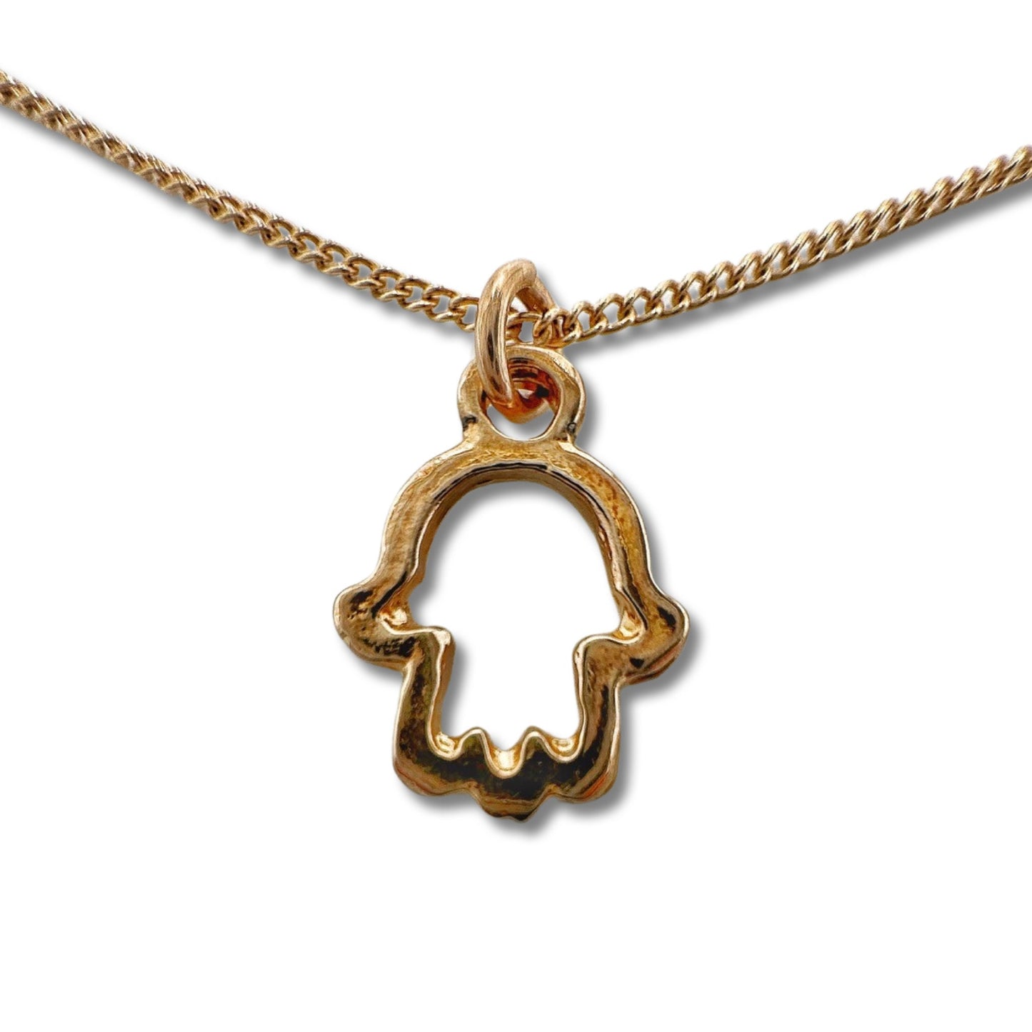 Gold Filled Hamsa Necklace/Pendant