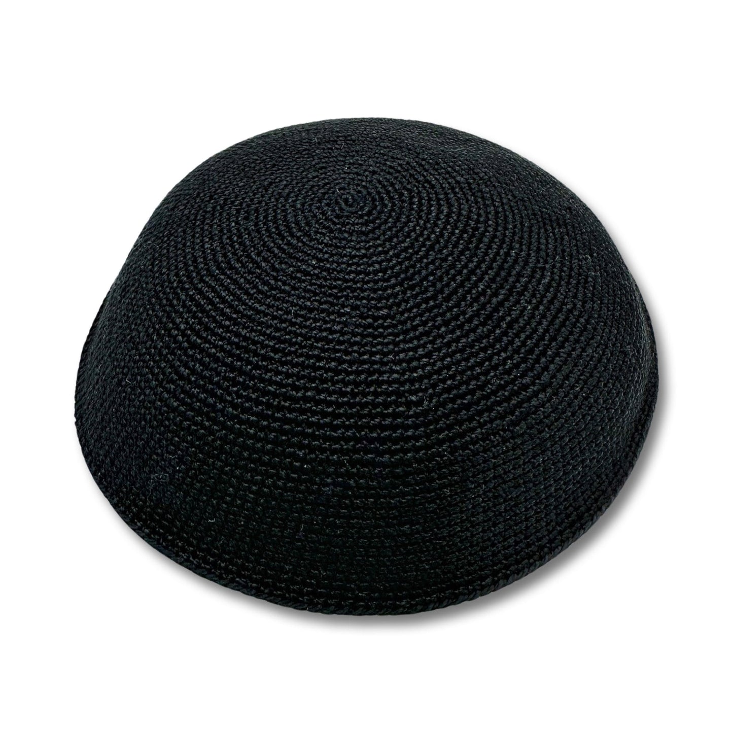 Black Cotton knitted Hand Made Kippah